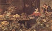 Frans Snyders Fruit and Vegetable Stall (mk14) oil painting on canvas